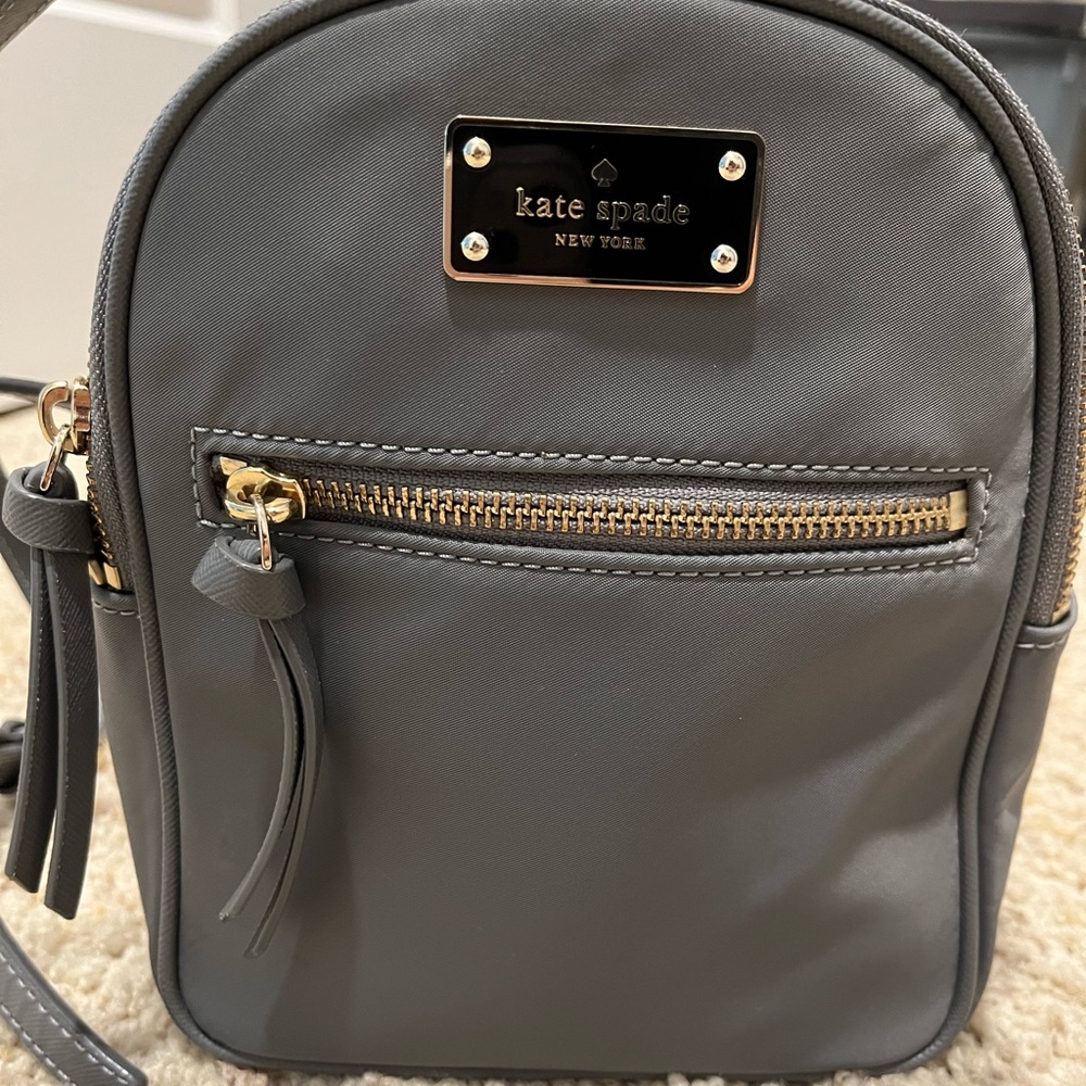 Kate Spade Mini Bradley Nylon Backpack - Gray
